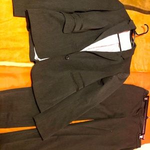 2 piece charcoal gray Express pants suit